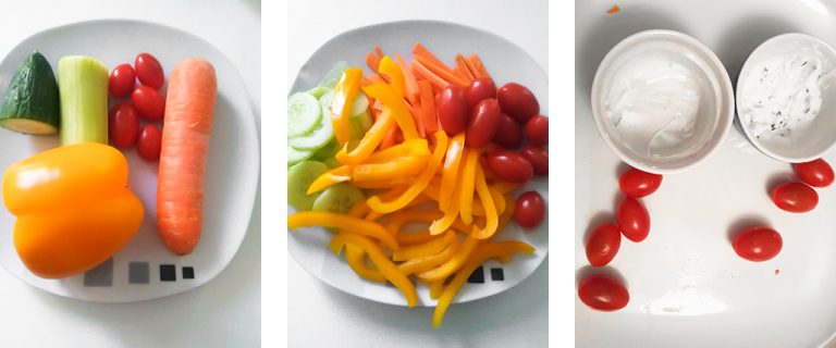 Gemüse-Eule (Rohkostplatte) - Snyggis Familienblog