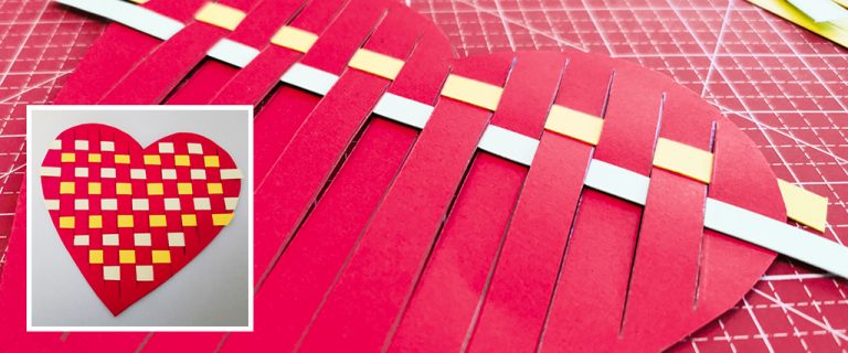 Basteln für den Valentinstag - Herz aus Papier - Snyggis Familienblog