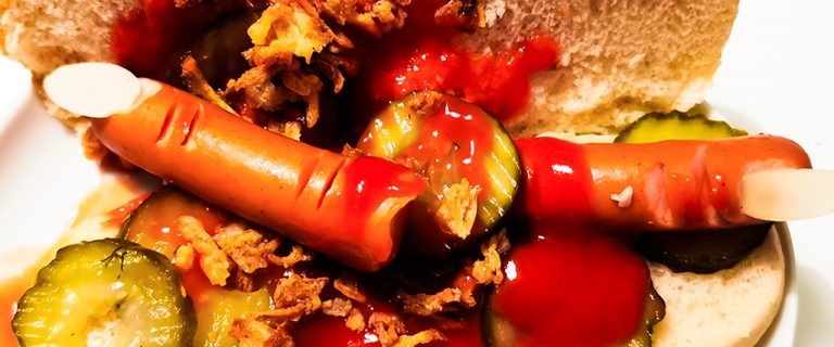 Blutige abgehackte Finger zu Halloween - Snyggis Familienblog