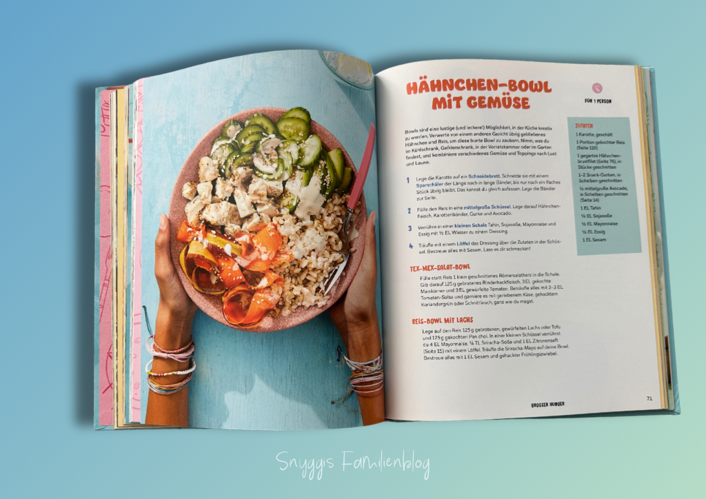 Rezept für großen Hunger - Cookbook for Rebel Girls finden alle- Hähnchen Bowl