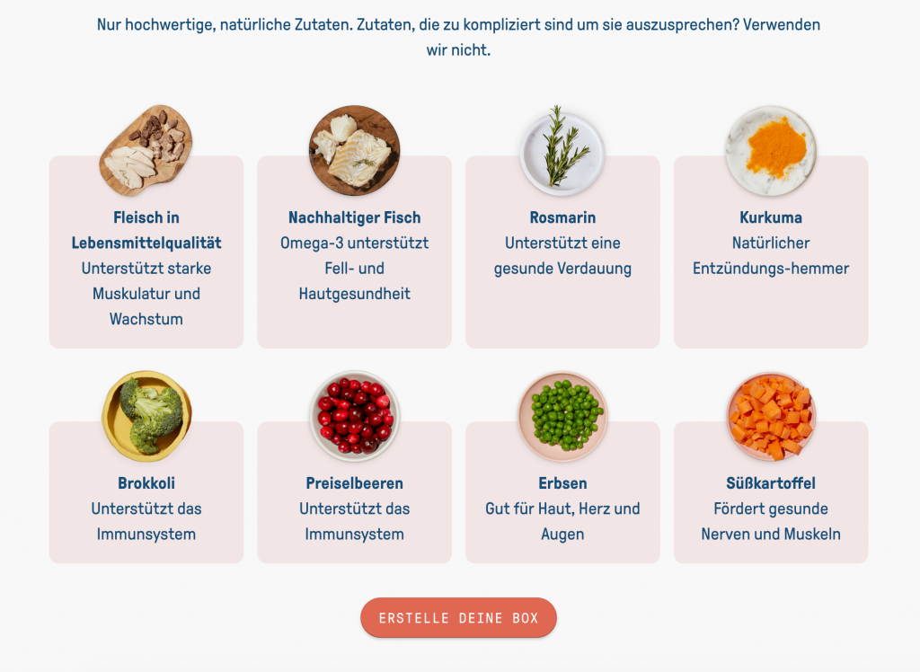 Zutaten Lebensmittel