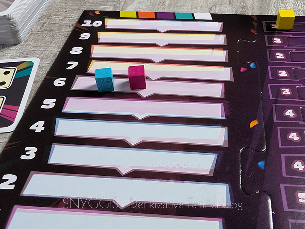 AMIGO Spiele Biddle - Gebotsleiste und  Punkteleiste - Ausstieg