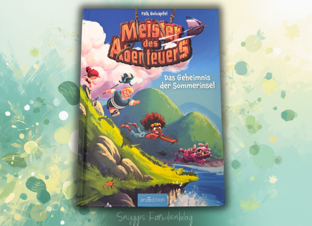 Buchcover: Meister des Abenteuers - Das Geheimnis der Sommerinsel - Rezension Snyggis Familienblog