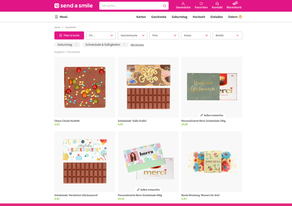 Kleine Geschenke gleich mitbestellen