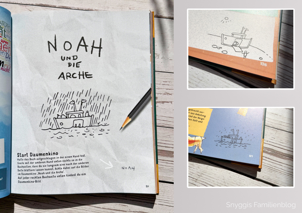 Noah und die Arche als Daumenkino - Das Megabuch