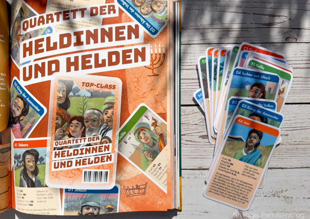 Quartett der Heldinnen und Helden - Die Richterinnen und Richter im Alten Testament durch ein Quartettspiel entdecken. Das Megabuch.