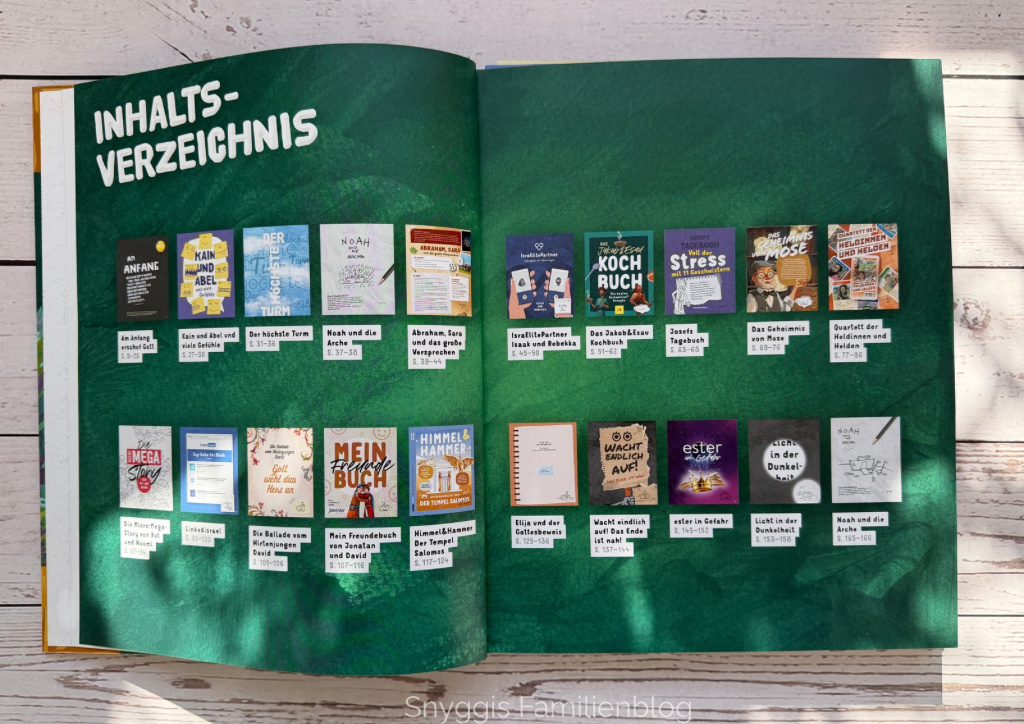 Das Megabuch - Inhaltsverzeichnis Deutsche Bibelgesellschaft  - Snyggis Familienblog Buchvorstellung