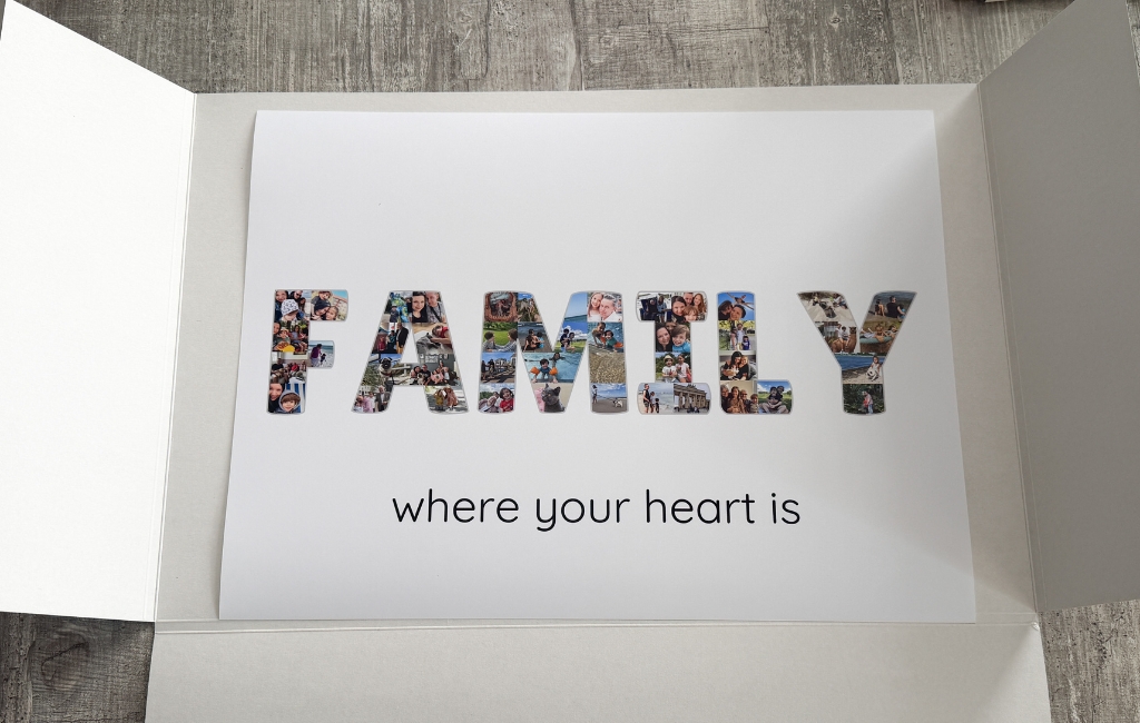 Familien-Fotocollage von rapidcollage