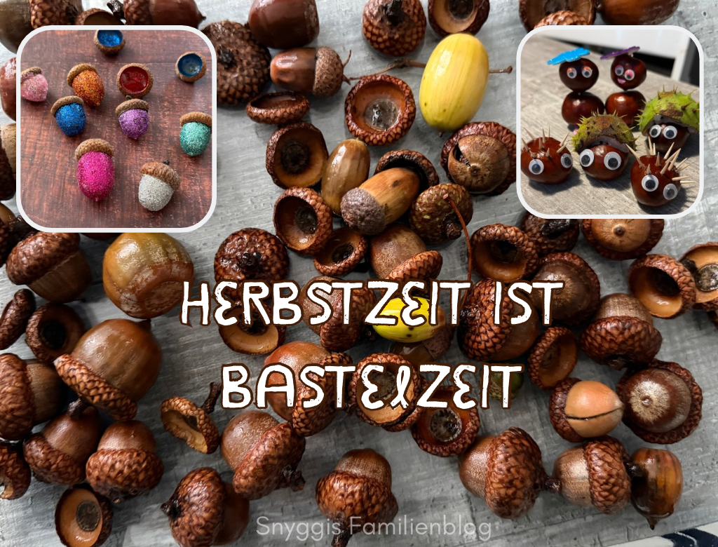 Wir basteln mit Eicheln und Kastanien