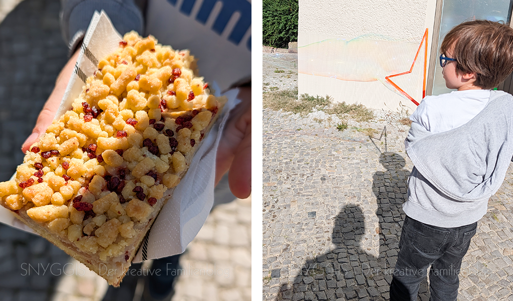 Kuchen und Seifenblasen