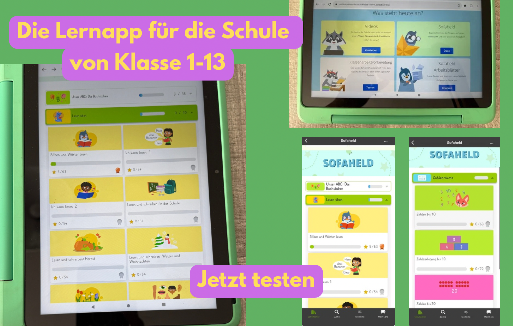 Lernapp für Klasse 1 bis 13